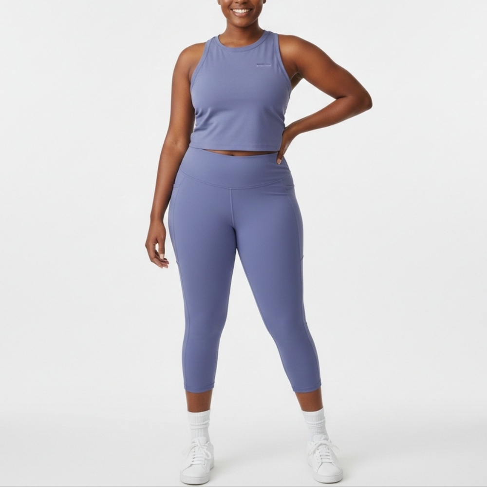 Pre-Loved Patagonia Periwinkle Blue Cropped Leggings